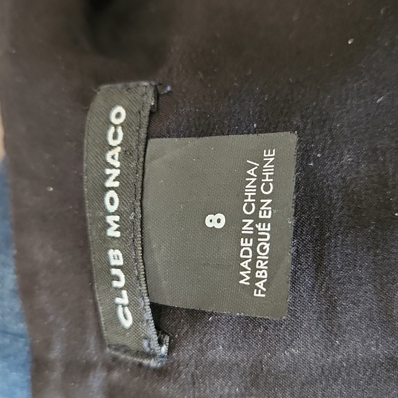 EUC Club Monaco Wool & Leather Dress - Size 8 - Picture 11 of 15